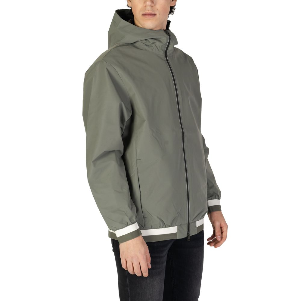 Replay Green Polyester Jacket & Coat
