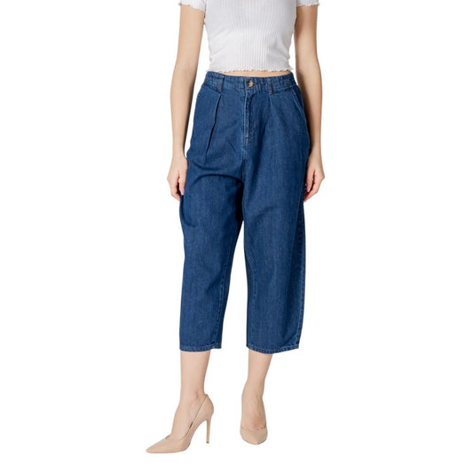 Only Blue Cotton Jeans Denim – Slouchy Balloon Fit for Women