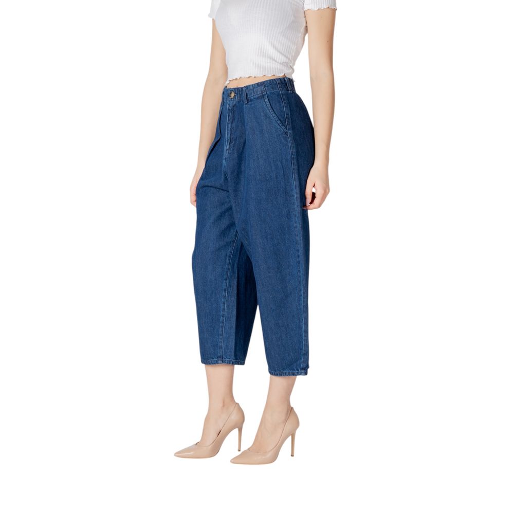 Only Blue Cotton Jeans Denim – Slouchy Balloon Fit for Women