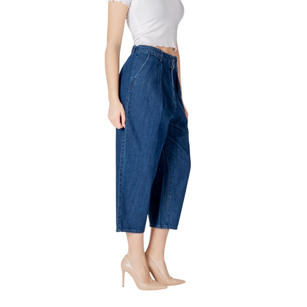 Only Blue Cotton Jeans Denim – Slouchy Balloon Fit for Women