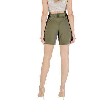 Only Onlmarsa Solid Wvn Noos Women's Bermuda Shorts - Green