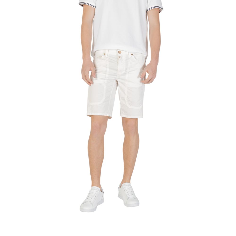 Jeckerson JAYDEN White Cotton Bermuda Shorts