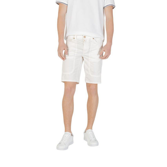 Jeckerson JAYDEN White Cotton Bermuda Shorts