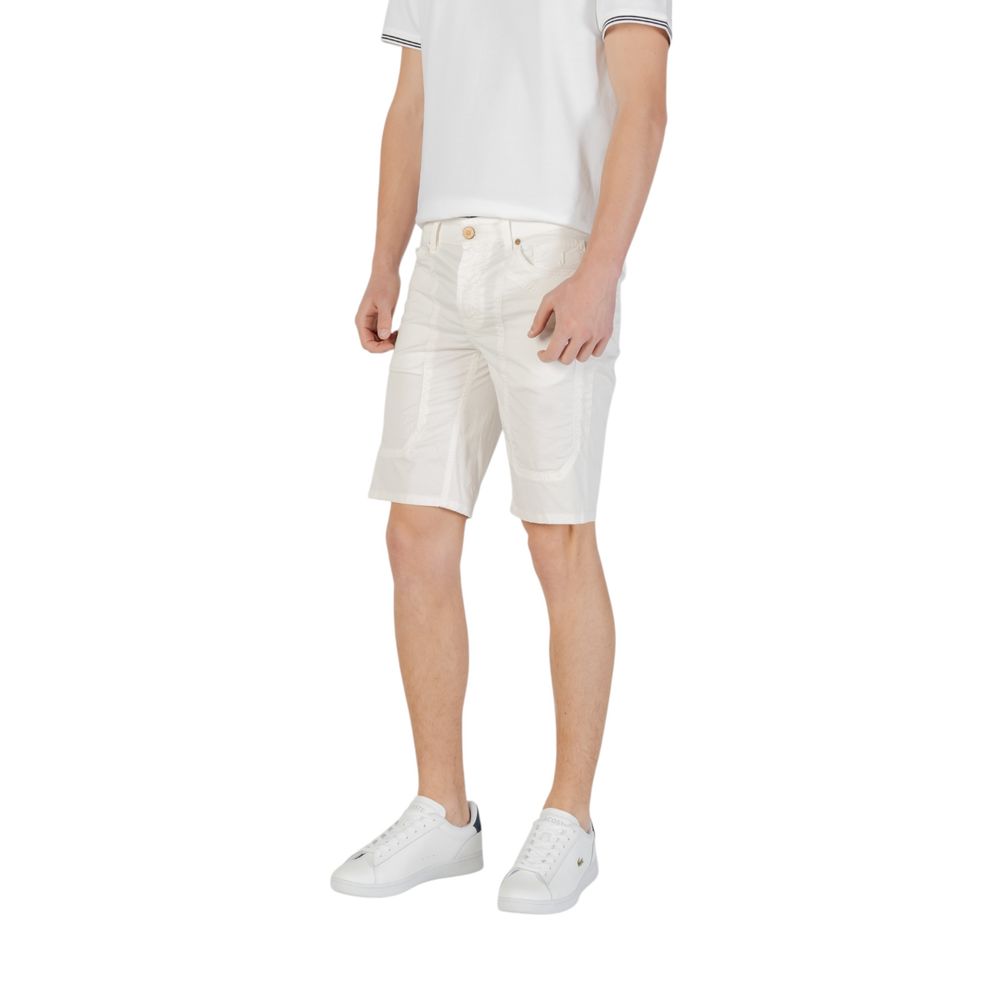 Jeckerson JAYDEN White Cotton Bermuda Shorts