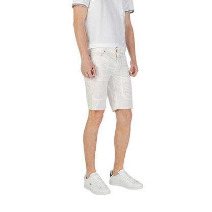 Jeckerson JAYDEN White Cotton Bermuda Shorts