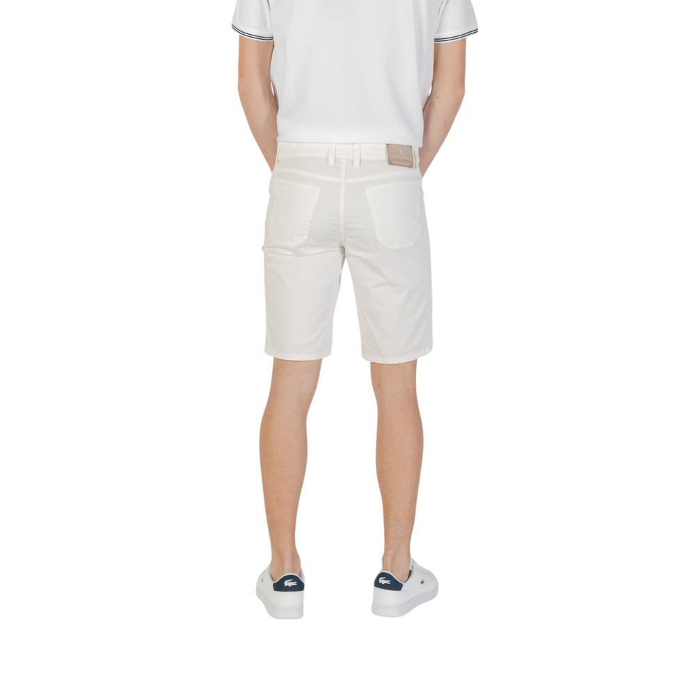 Jeckerson JAYDEN White Cotton Bermuda Shorts