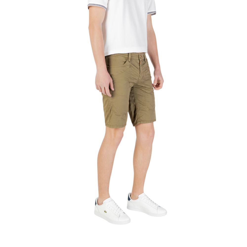 Jeckerson JAYDEN Green Cotton Bermuda Shorts
