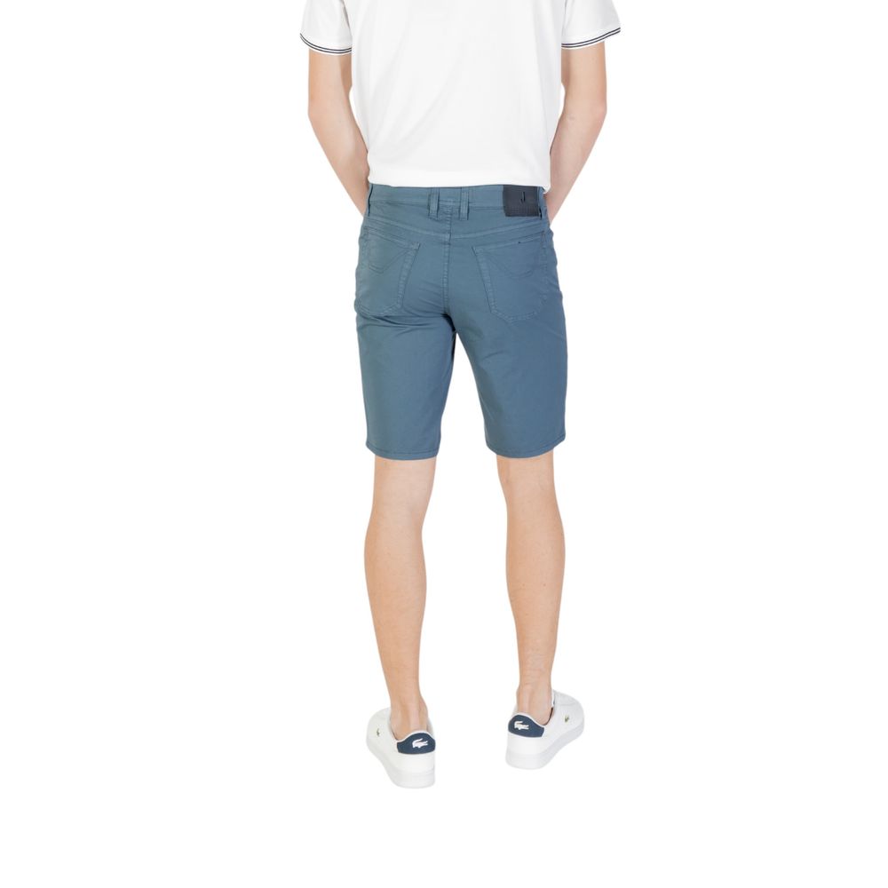 Jeckerson JAYDEN Blue Cotton Bermuda Shorts