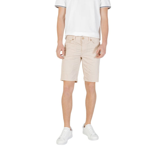 Jeckerson JAYDEN Beige Cotton Bermuda Shorts
