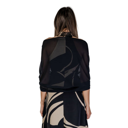 Rinascimento Black Polyester Scarf - Elegant Women's Stole for Spring/Summer