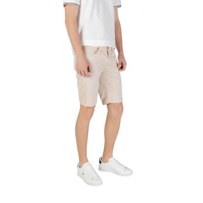 Jeckerson JAYDEN Beige Cotton Bermuda Shorts