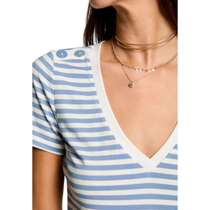 Morgan De Toi White Viscose T-Shirt – Effortlessly Chic Style