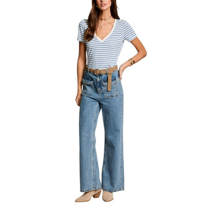 Morgan De Toi White Viscose T-Shirt – Effortlessly Chic Style