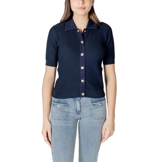 Morgan De Toi Blue Polyester Sweater - Chic Comfort for Every Occasion