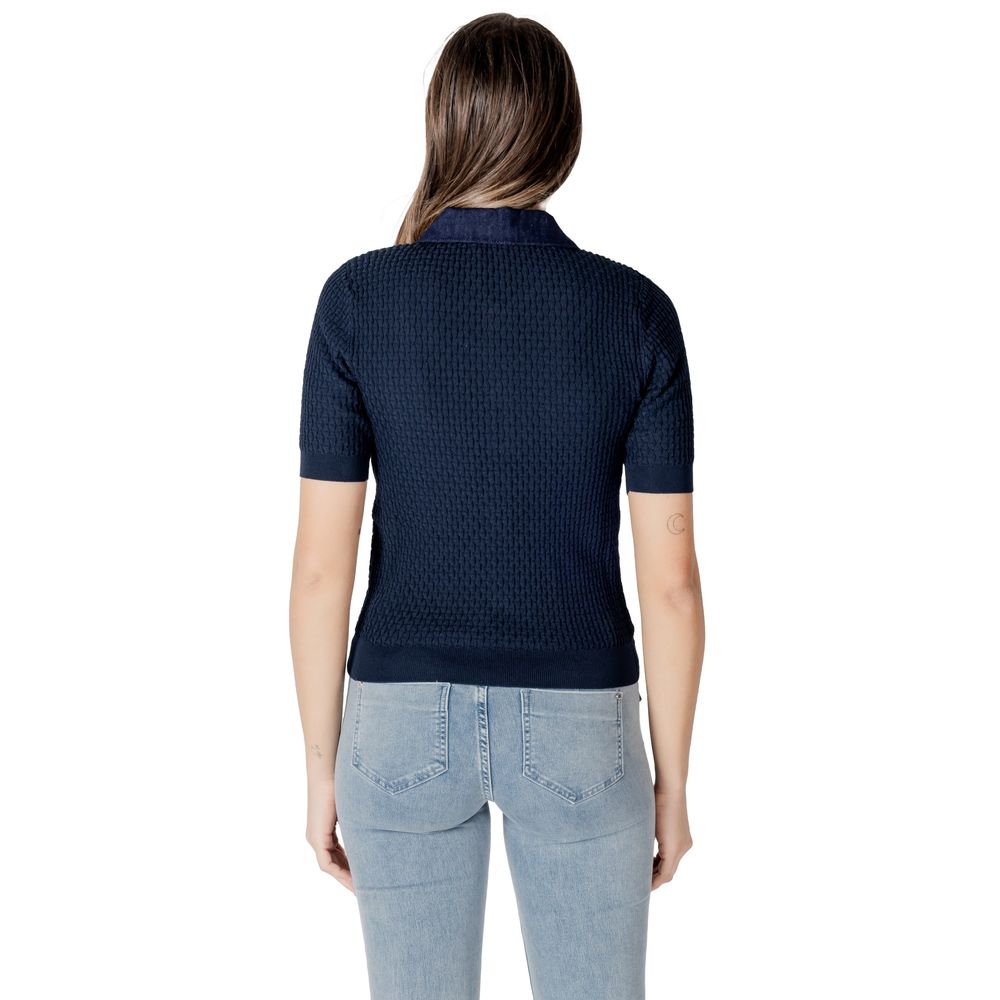 Morgan De Toi Blue Polyester Sweater - Chic Comfort for Every Occasion