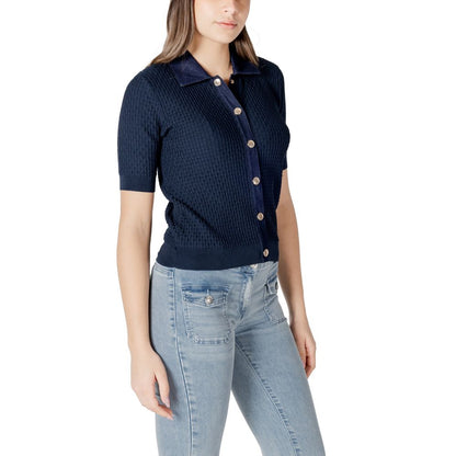 Morgan De Toi Blue Polyester Sweater - Chic Comfort for Every Occasion