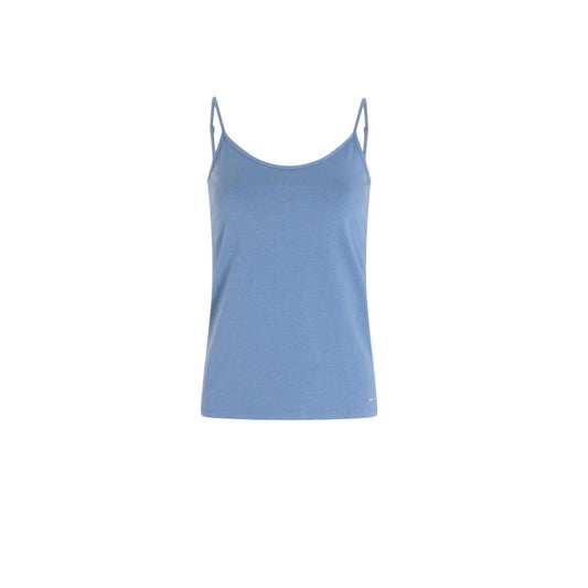 Morgan De Toi Blue Cotton Tank Top - Effortless Parisian Chic