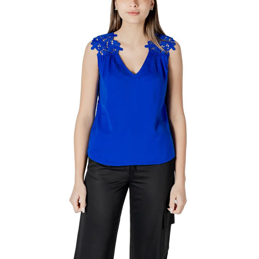 Morgan De Toi Blue Polyester Tank Top BRASSIERE 251-OJOIE