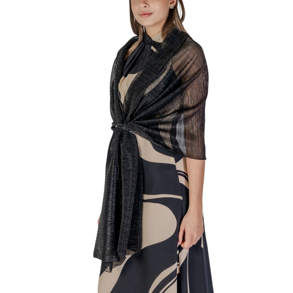 Rinascimento Black Polyester Scarf – Women’s Stole