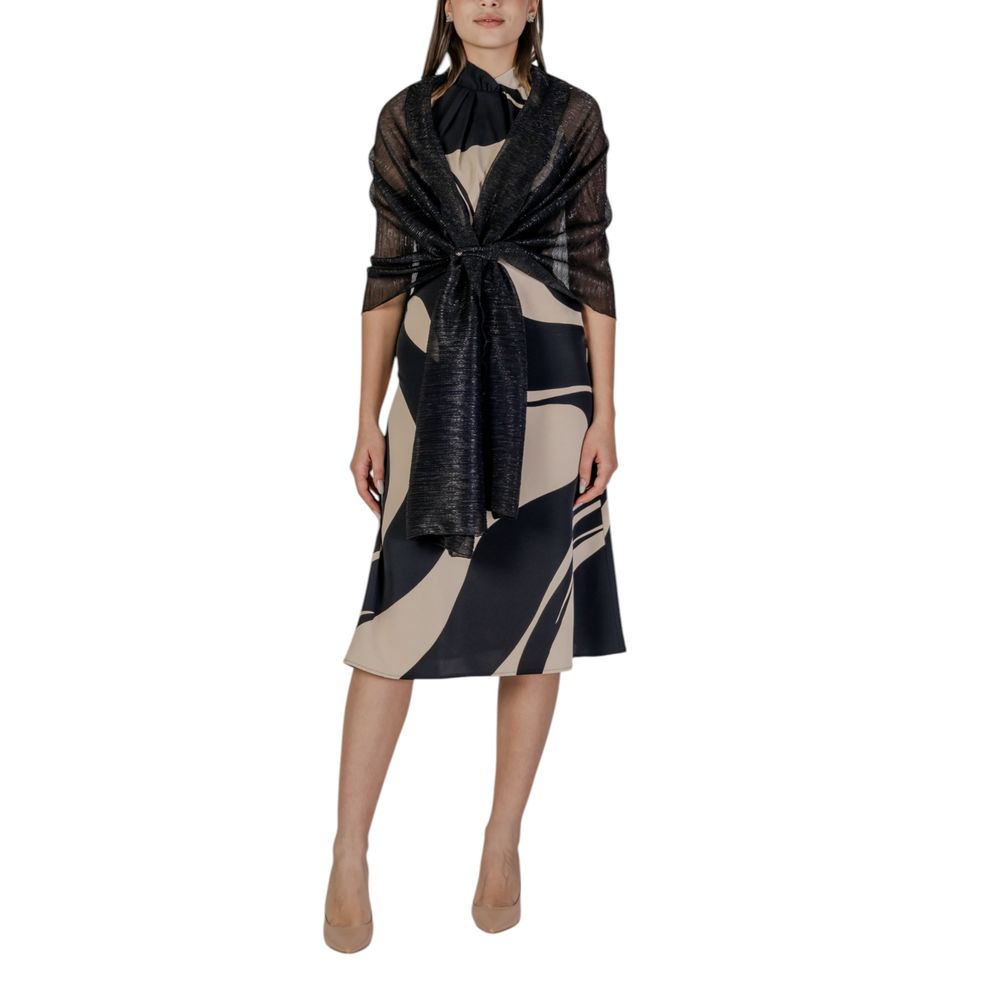 Rinascimento Black Polyester Scarf – Women’s Stole