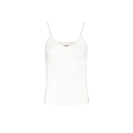 Morgan De Toi Cream Viscose Tank Top – Effortlessly Chic and Versatile