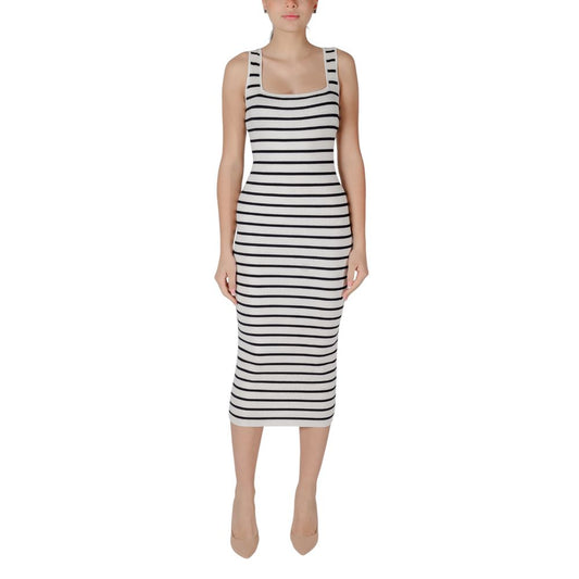 Morgan De Toi Beige Viscose Long Dress for Women