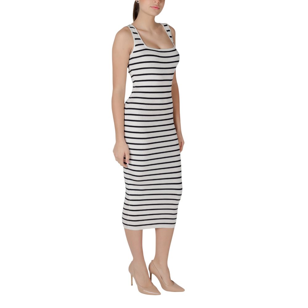 Morgan De Toi Beige Viscose Long Dress for Women