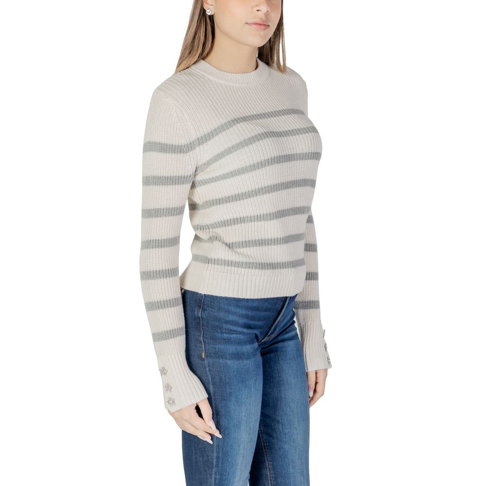 Morgan De Toi Cream Cotton Sweater