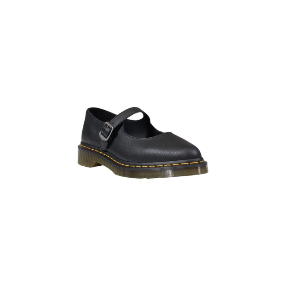 Dr. Martens Elphie Mj Virginia Black Leather Platform Shoes for Women