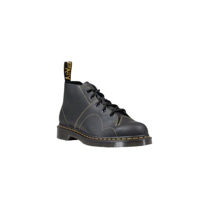 Dr. Martens Church Greasy Black Leather Boot