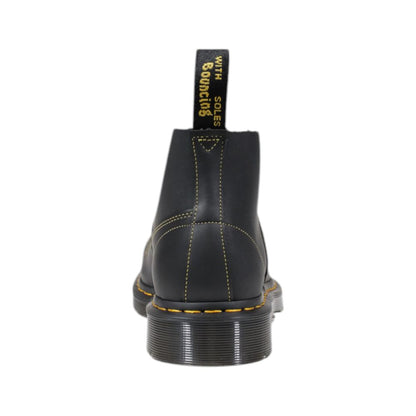 Dr. Martens Church Greasy Black Leather Boot