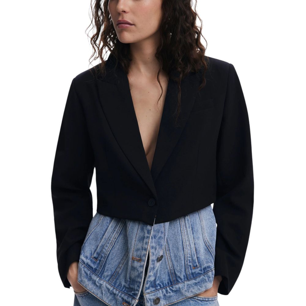 Desigual AME_VIRGINIA Black Cotton Blazer