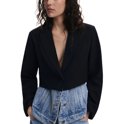 Desigual AME_VIRGINIA Black Cotton Blazer