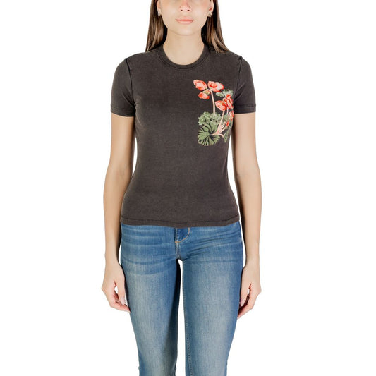 Desigual Black Cotton T-Shirt for Women