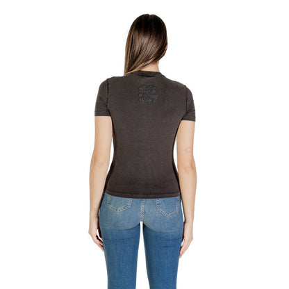 Desigual Black Cotton T-Shirt for Women