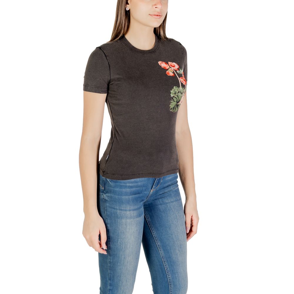 Desigual Black Cotton T-Shirt for Women