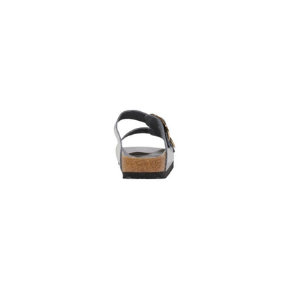 Birkenstock Gray Leather Slipper - Arizona Big Buckle Sandals