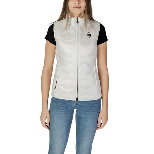 Blauer White Polyamide Sleeveless Jacket for Women