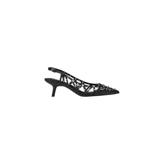 Elegant ASH Black Leather High Heel Shoes