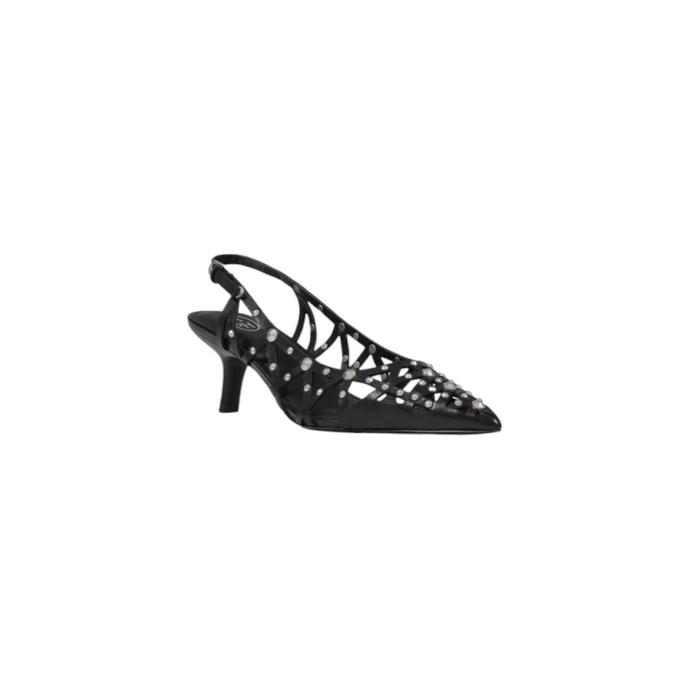 Elegant ASH Black Leather High Heel Shoes