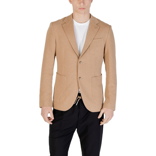 Gianni Lupo Beige Cotton Blazer GL3007TR
