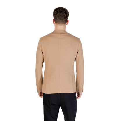 Gianni Lupo Beige Cotton Blazer GL3007TR