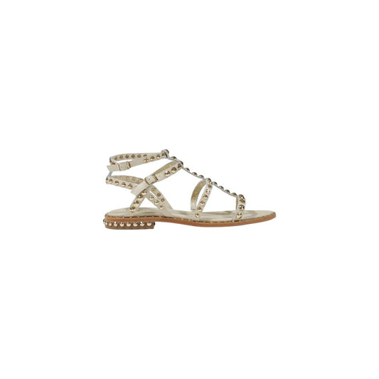 ASH Beige Leather Sandal for Women
