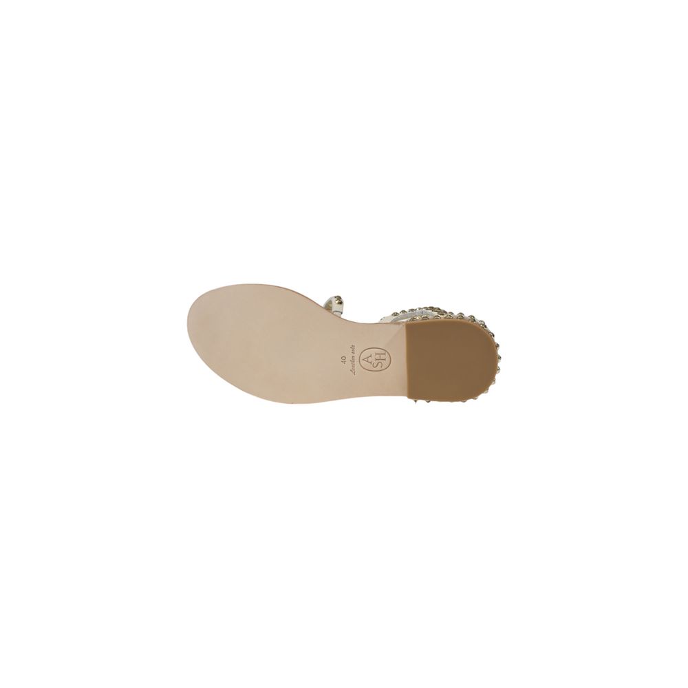 ASH Beige Leather Sandal for Women