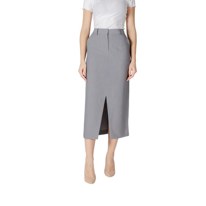 ICHI IHSARLA SK 20121418 Women's Midi Skirt - Gray