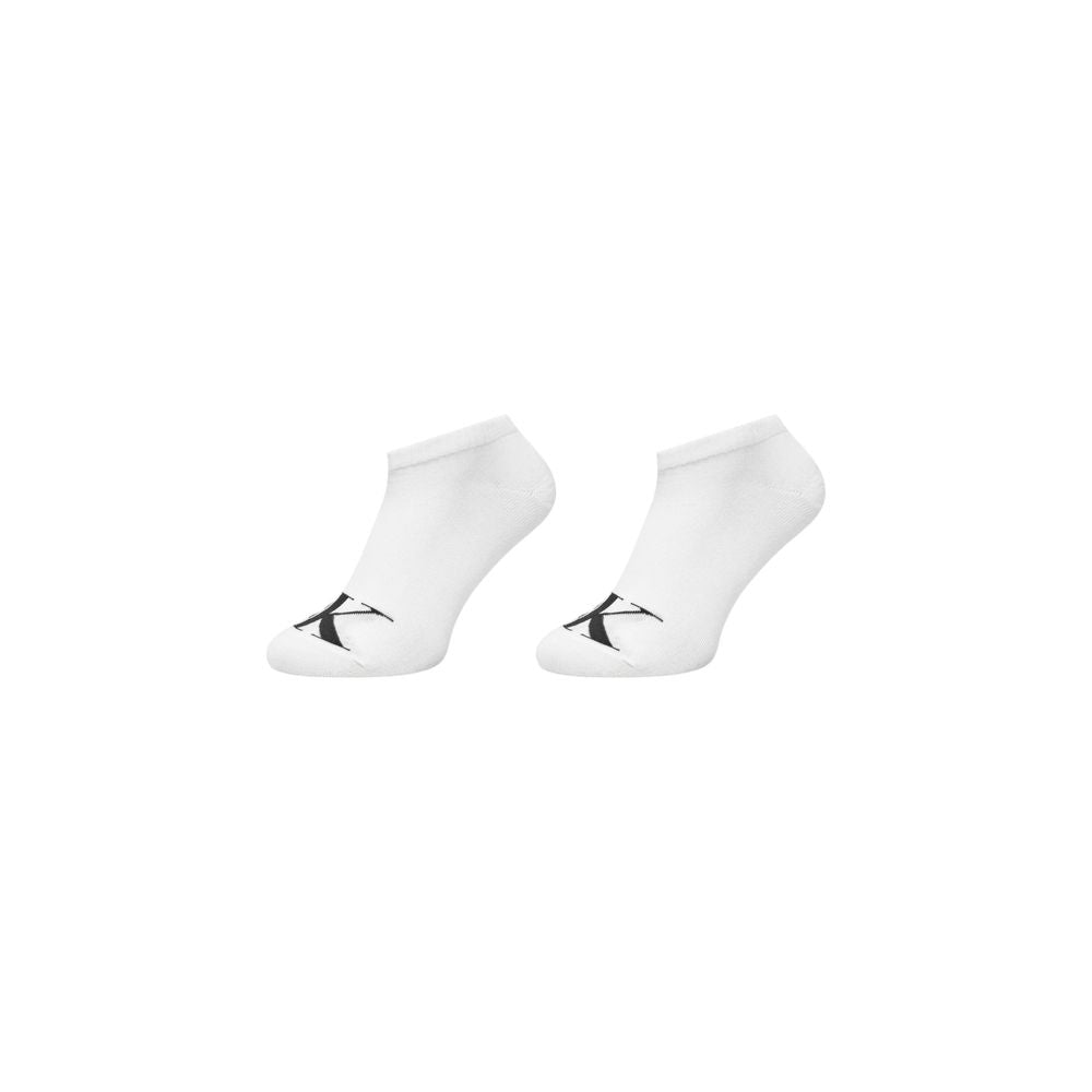 Calvin Klein Jeans White Cotton Sock 2P MONOGRAM