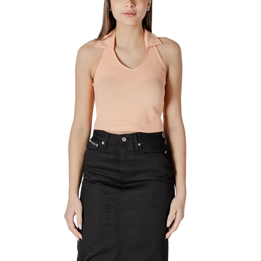 Calvin Klein Jeans Halterneck Polo Collar Top