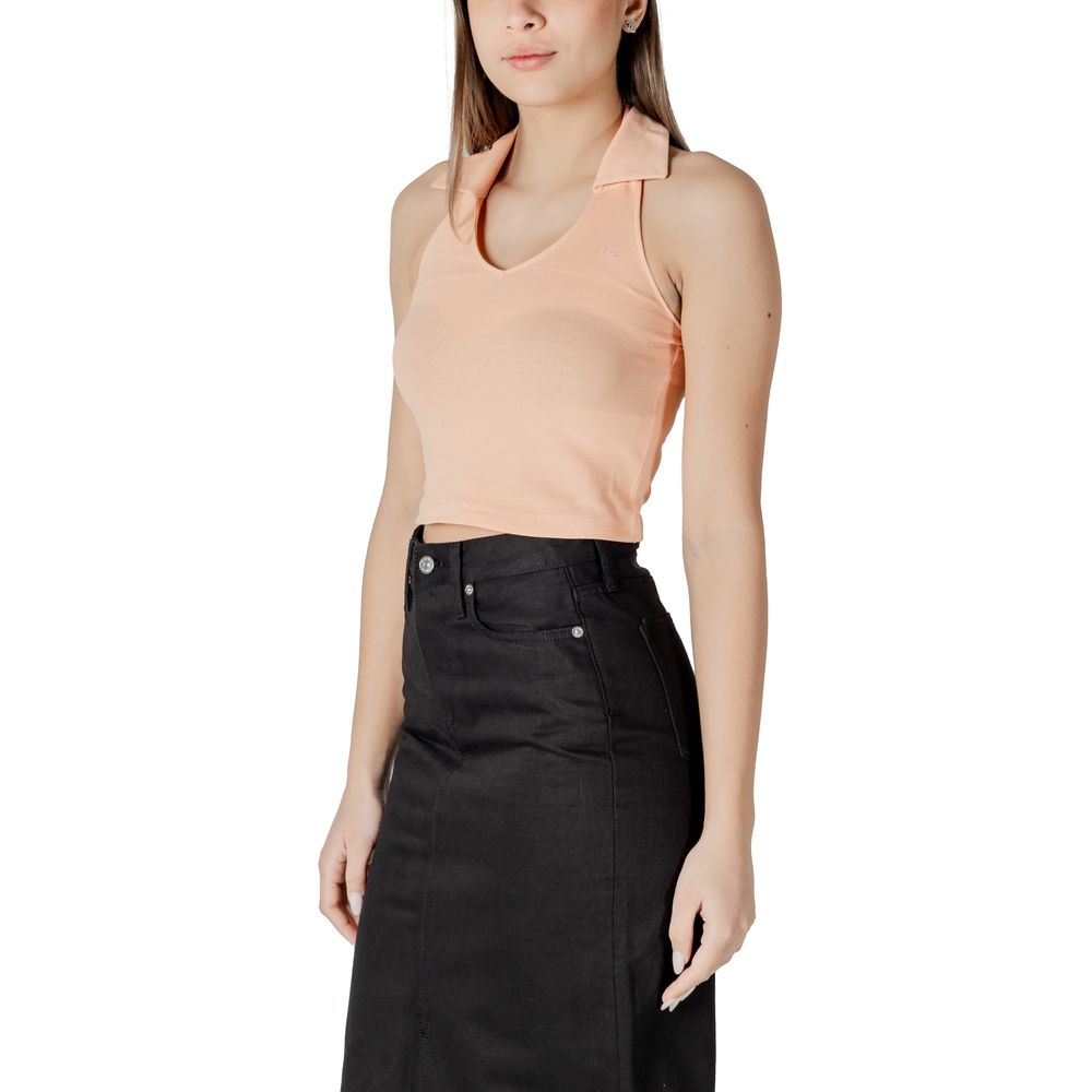 Calvin Klein Jeans Halterneck Polo Collar Top