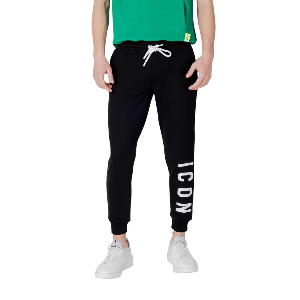 Icon Black Cotton Joggers (Workout Pants) - Comfort Meets Style