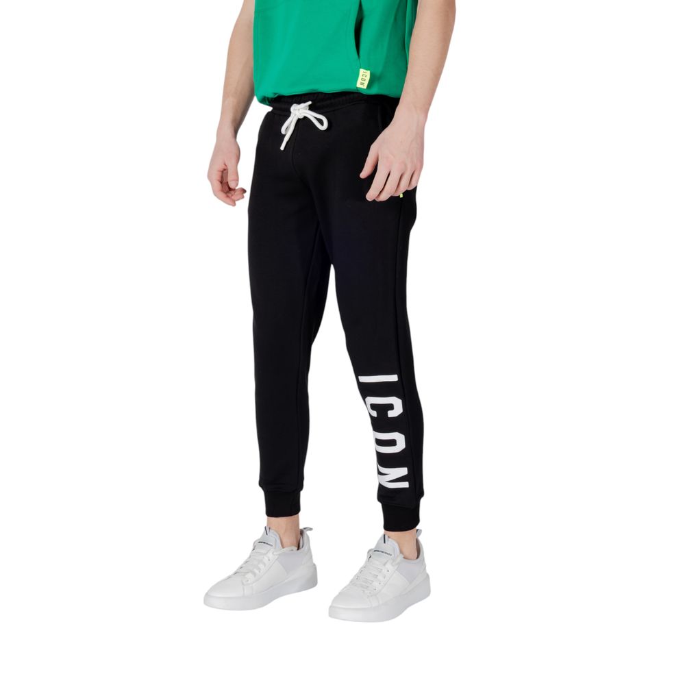 Icon Black Cotton Joggers (Workout Pants) - Comfort Meets Style